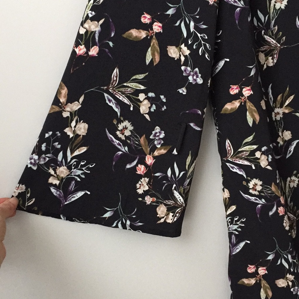 Floral shirt dress
